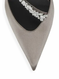 Giuseppe Zanotti Crystal-Embellished Satin Pumps
