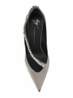 Giuseppe Zanotti Crystal-Embellished Satin Pumps