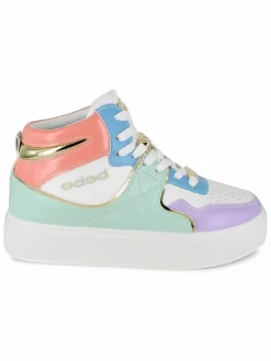 Bebe Curb Link Coloblock Platform Sneakers