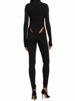 Women LaQuan Smith Cut Out Turtleneck Jumpsuit