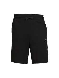 HUGO Shorts|Dampinas Signature Sweatshorts Black