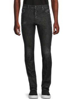 Dsquared2 Jeans|Dark Wash Mid Rise Jeans Black