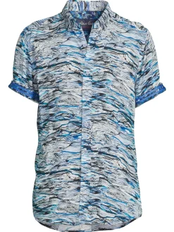 Robert Graham Casual Button-Down Shirts|Dartmoor Tailored Fit Wave Sport Shirt Multi