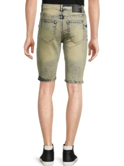MAISON NOIR Shorts|Dazed Mid Rise Graphic Denim Shorts Multi