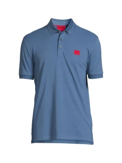 HUGO Polos|Dereso Box Logo Polo Blue