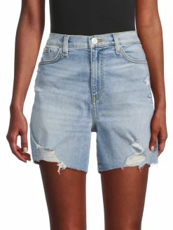 Women Hudson Devon High Rise Distressed Shorts