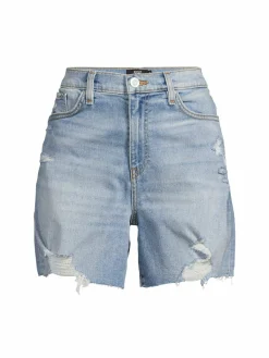 Women Hudson Devon High Rise Distressed Shorts