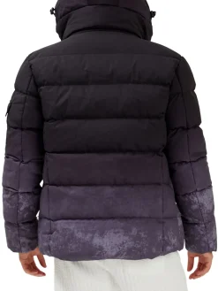 Point Zero by Maurice Benisti Coats & Jackets|Dip Dye Hooded Puffer Jacket Navy