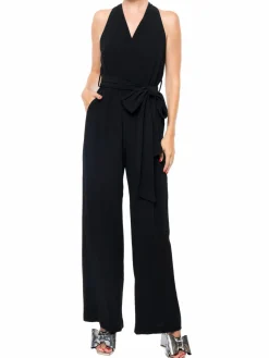 Women MEGHAN LA Disco Belted Wide Leg Jumpsuit