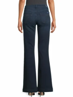 Women 7 For All Mankind Dojo Cuff Flared Jeans