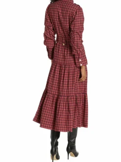 Women Derek Lam 10 Crosby Donna Plaid Tie Waist Shirt Dress