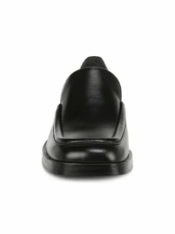 Vince Doris Leather Block Heel Loafers