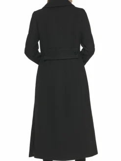 Women Kenneth Cole Double Breasted Long Wool Coat
