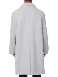 Hyden Yoo Coats & Jackets|Double Breasted Wool Blend Overcoat Medium Grey