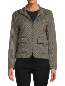 Women Max Studio Double Knit Textured Jacket