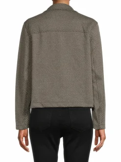Women Max Studio Double Knit Textured Jacket