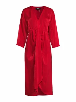 Women DKNY Drape Dolman Sleeve Dress