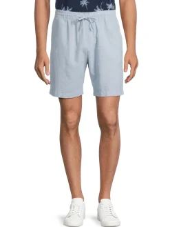 Original Penguin Shorts|Drawstring Linen Blend Shorts