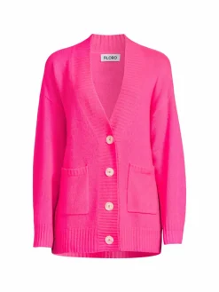 Women Filoro Drop Shoulder Cashmere Cardigan