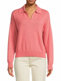 Women Saks Fifth Avenue Drop Shoulder Cashmere Sweater