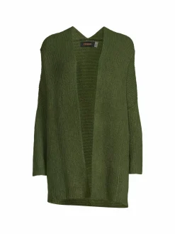 Women Renee C. Dropped Shoulder Open Front Cardigan