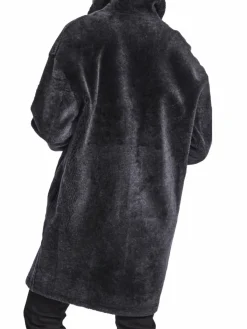 Women Blue Duck Dropped Shoulder Shearling Coat