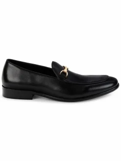 Saks Fifth Avenue Dunham Leather Bit Loafers
