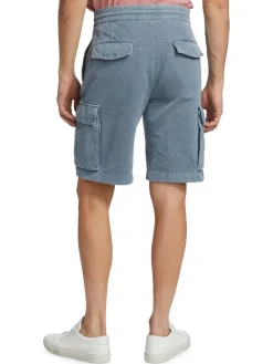 Brunello Cucinelli Cashmere|Dyed Bermuda Shorts Blue
