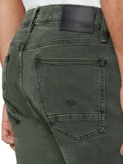 Hudson Jeans|D-Zack Side Zip Skinny Jeans Stained Army