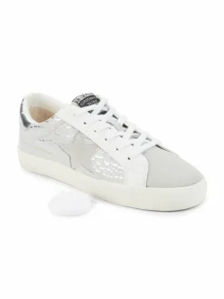 Vintage Havana Edge Croc-Embossed Leather Sneakers