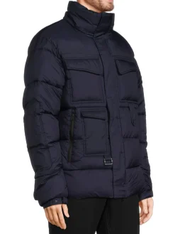 Save the Duck Coats & Jackets|Egon Hooded Puffer Jacket Navy Blue
