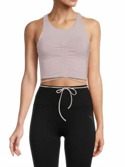 Women Koral Elaine Blackout Ruched Active Crop Top