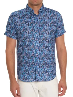 Robert Graham Linen|Elmont Linen Button-Up Shirt Multi