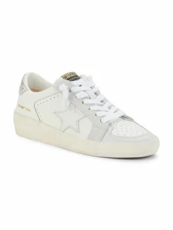 Vintage Havana Elora Snake-Embossed Star Sneakers