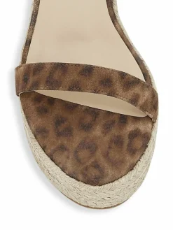 L'AGENCE Elysee Suede Espadrille Wedge Sandals