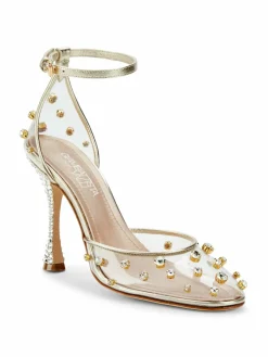 Giambattista Valli Embellished Ankle Loop Pumps