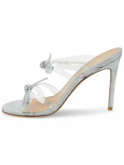Stuart Weitzman Embellished Bow Sandals