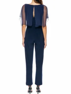 Women Marina Embellished Cape Jumpsuit
