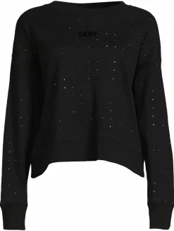 Women DKNY Sport Embellished Crewneck Sweatshirt