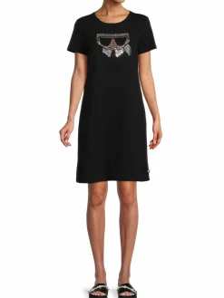 Women Karl Lagerfeld Paris Embellished Karl T Shirt Dress