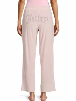 Women Juicy Couture Embellished Logo Drawstring Lounge Pants