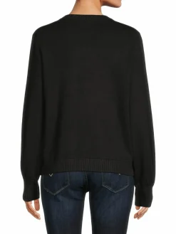 Women Karl Lagerfeld Paris Embellished Logo Sweatshirt