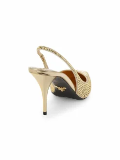 Prada Embellished Slingback Pumps