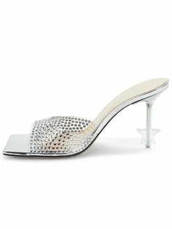 Mach & Mach Embellished Star Heel Sandals