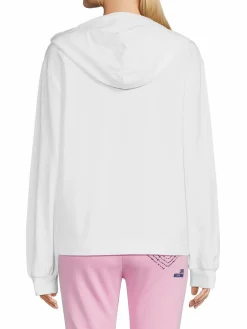 Women Love Moschino Embroidered Logo Hoodie