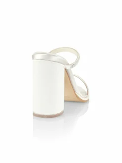 Bettina Vermillon Emili Sindlev X Chica Fuxsia Crystal-Embellished Satin Sandals