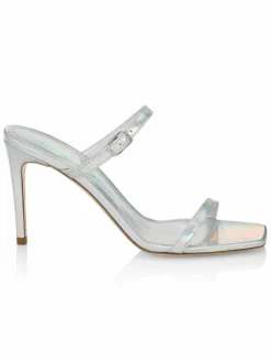 Bettina Vermillon Emili Sindlev X Victoria Iridescent Leather Sandals