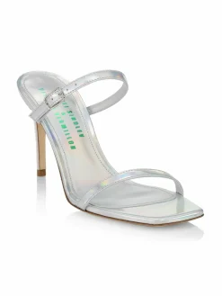 Bettina Vermillon Emili Sindlev X Victoria Iridescent Leather Sandals