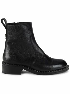 Zadig & Voltaire Empress Textured Leather Ankle Boots