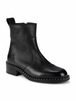 Zadig & Voltaire Empress Textured Leather Ankle Boots